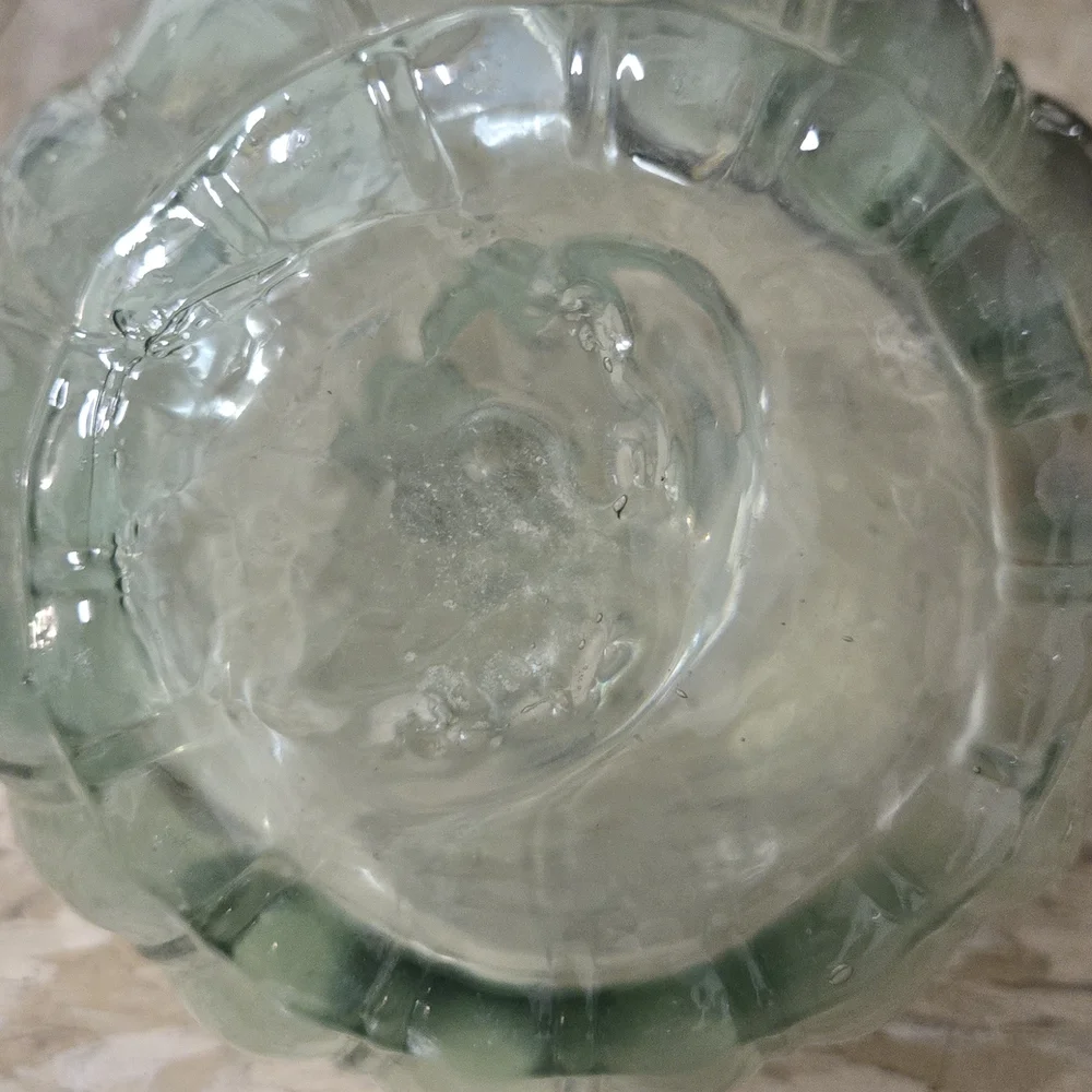 Elegant Green Glass Vase